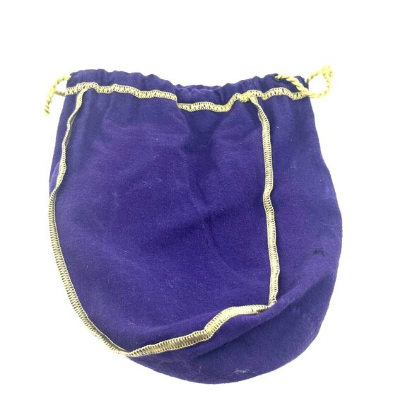 CROWN ROYAL Purple + Gold Drawstring Bag 7" - Picture 6 of 10